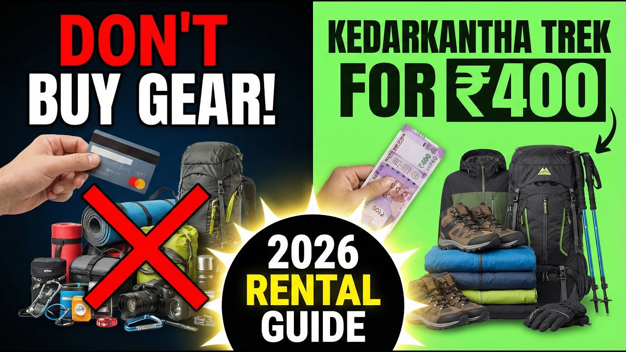 Kedarkantha Trek Equipment Rent Price (2026) | Shoes, Jacket & Gear Rates in Sankri