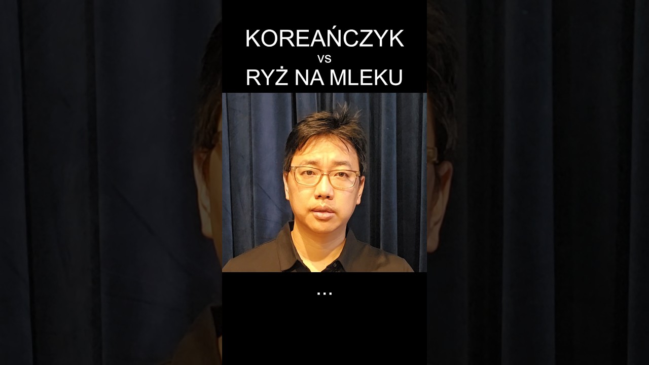 Koreańczyk vs Ryż na mleku #korea #polska #mukbang