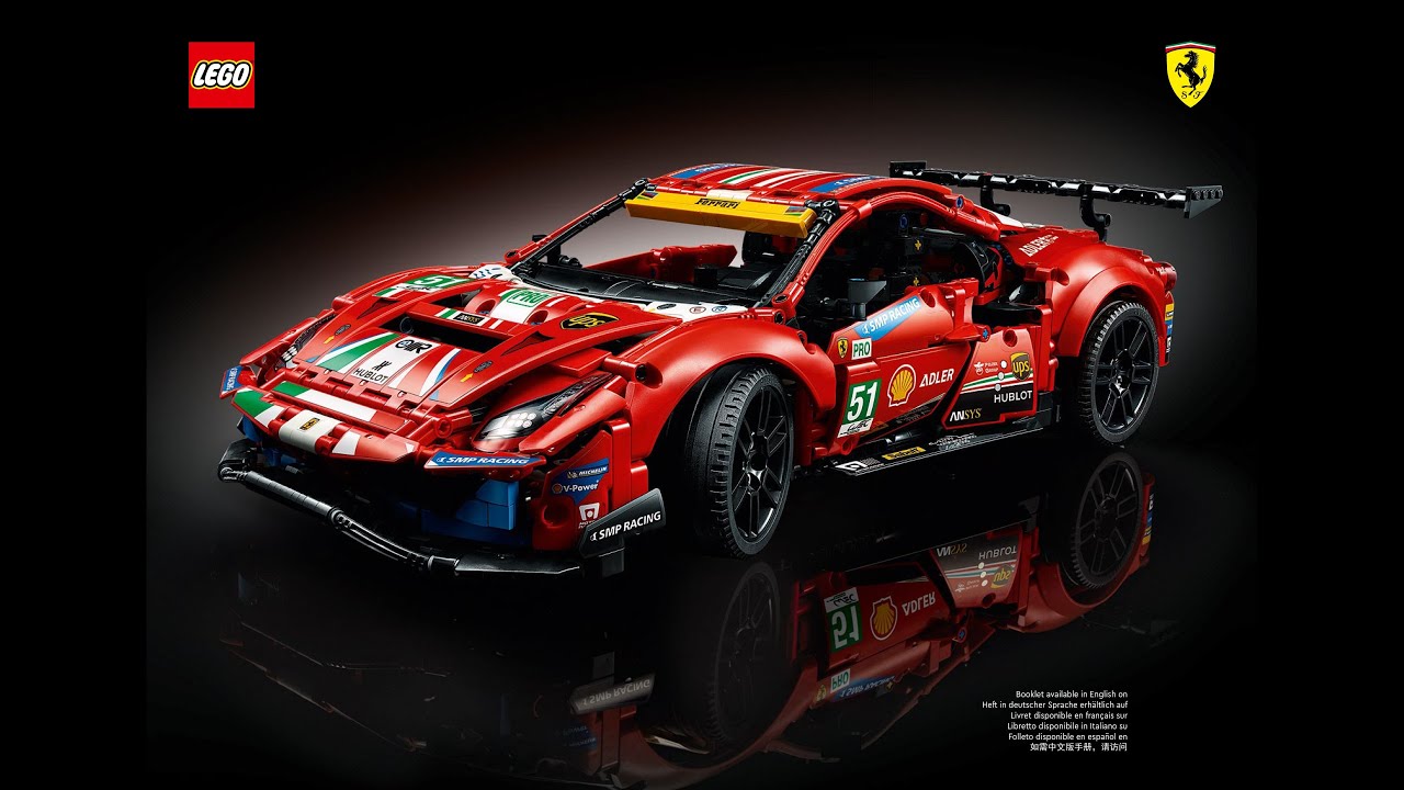 LEGO 42125 Ferrari 488 GTE &ldquo;AF Corse #51&rdquo; (4K) - building instructions