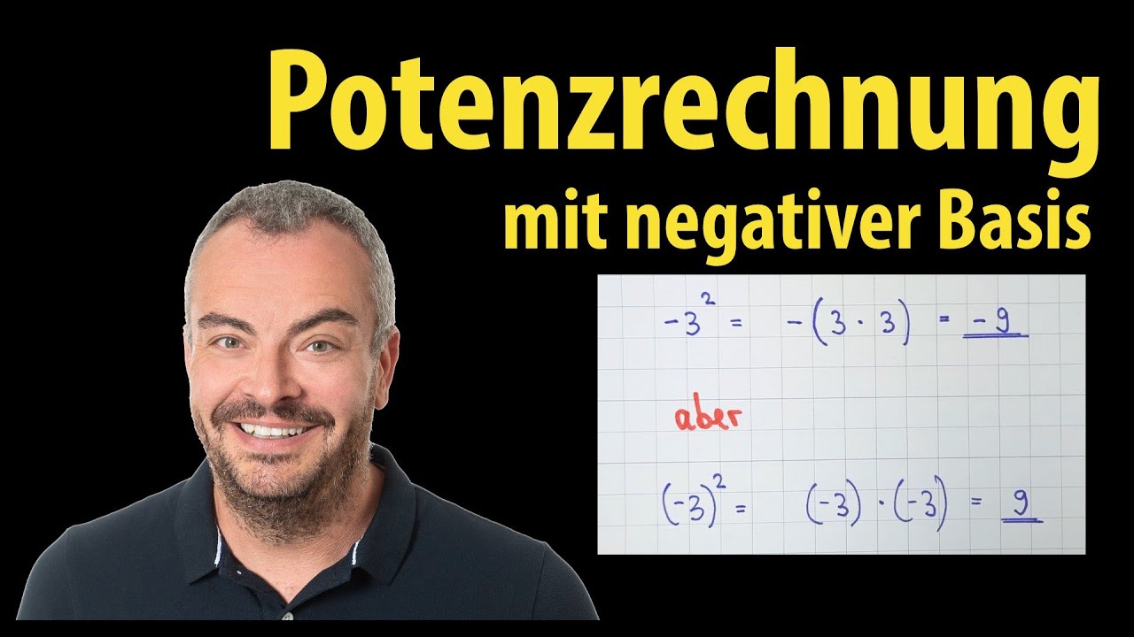 Potenzen mit negativer Basis - Das ist der Unterschied |&nbsp;Lehrerschmidt