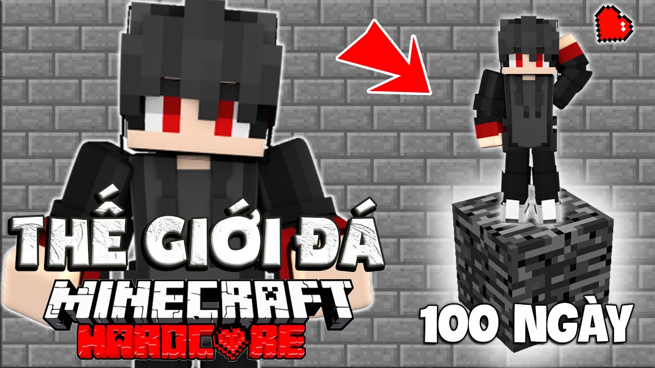 KiraMC T&oacute;m Tắt 100 Ng&agrave;y Minecraft Sinh Tồn Si&ecirc;u Kh&oacute; Ở Thế Giới To&agrave;n L&agrave; Đ&aacute; !! Stoneblock Hardcore