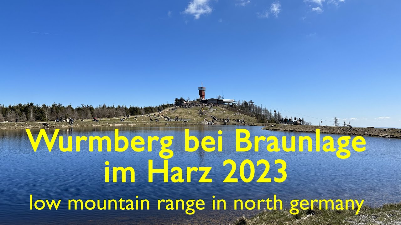 Wurmberg im Harz  bei Braunlage im Frühling / Spring  2023  in a low mountain range in north germany
