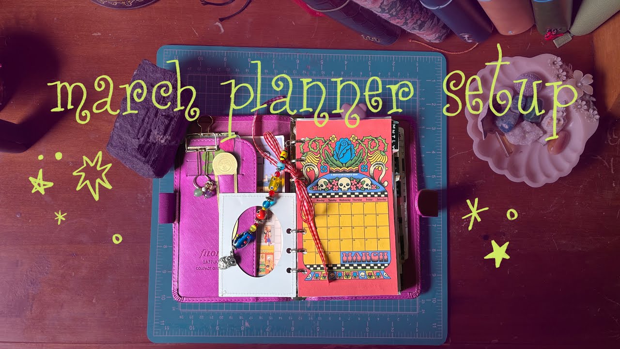 monthly Filofax setup ∘˙ ✶ march 2026
