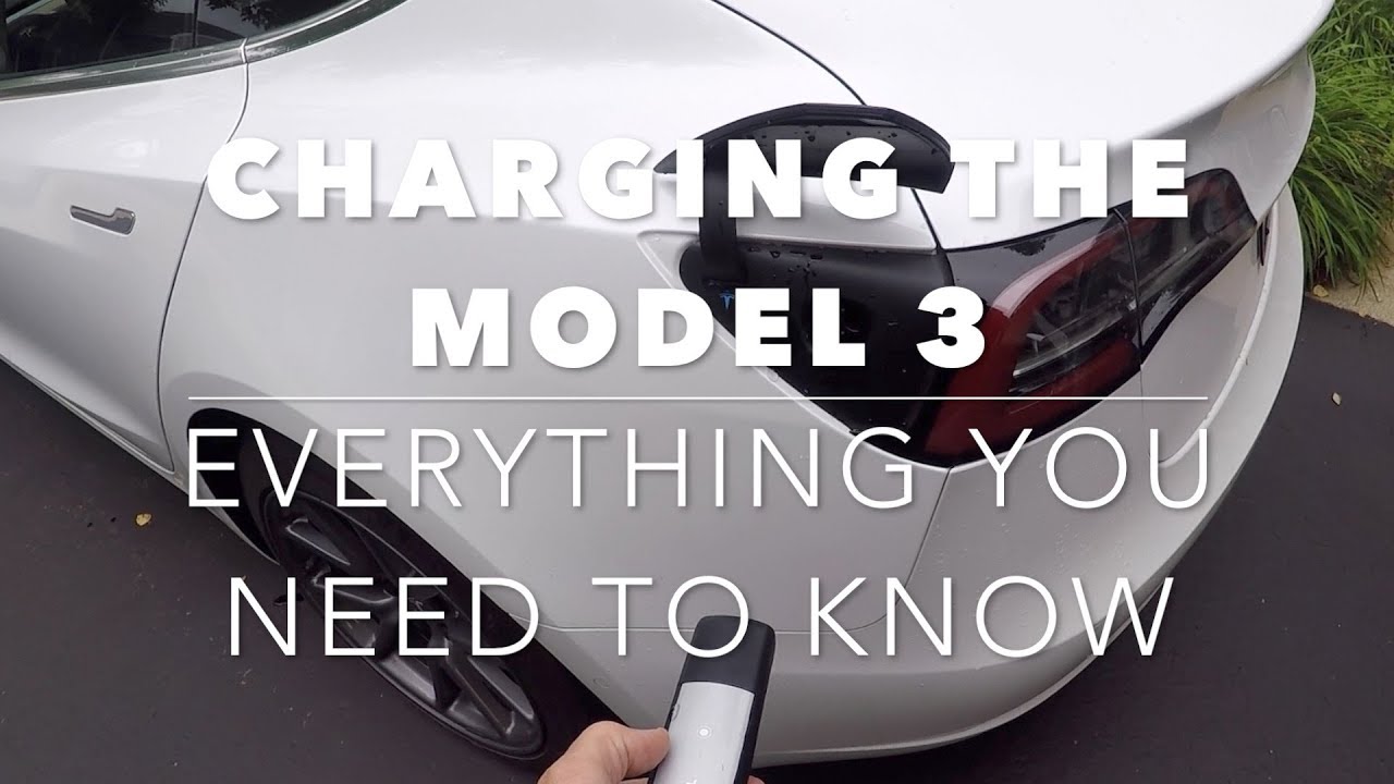 Tesla Model 3 Comprehensive charging tutorial.