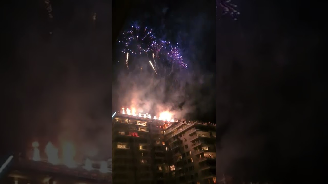Vuurwerk Amsterdam Zuidas koningsdag 2022
