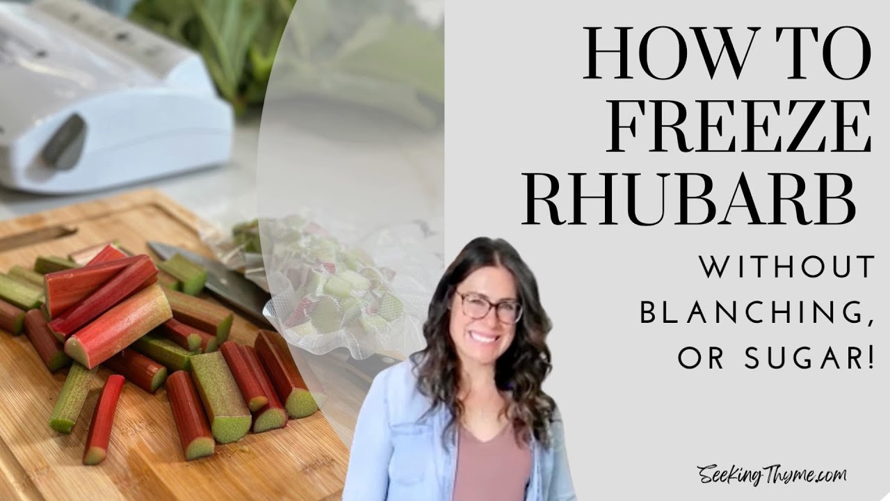 How to Freeze Rhubarb (without blanching, or sugar!)