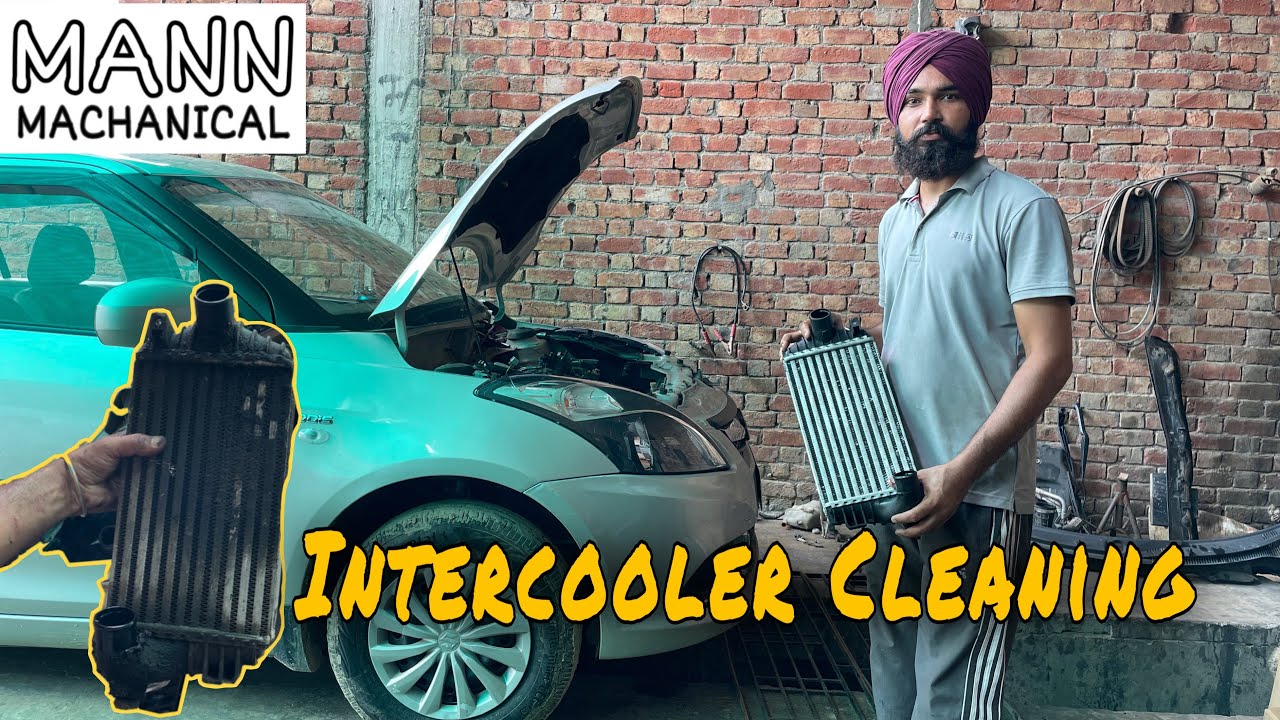 New Swift Dzire Intercooler Cleaning and replacement....