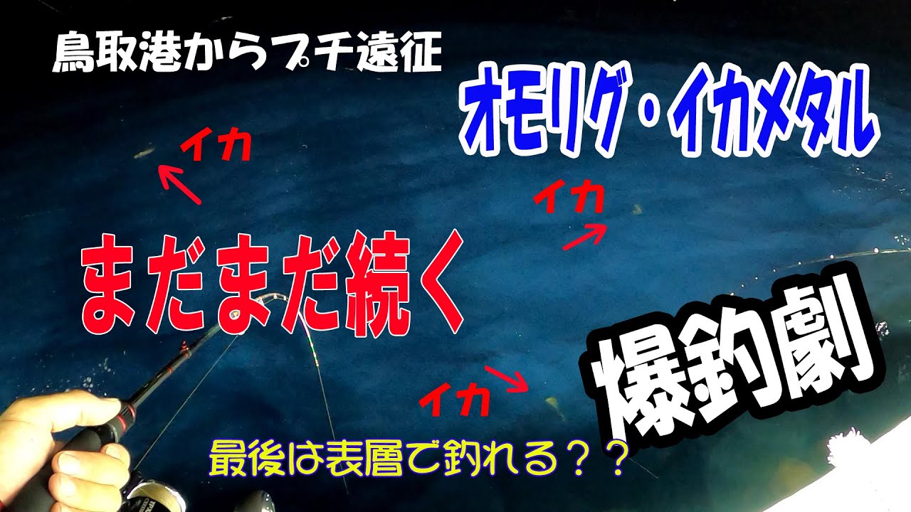 【オモリグ・イカメタル】恐怖の雷雨で中断、再開後爆釣した白イカ釣行★後編★