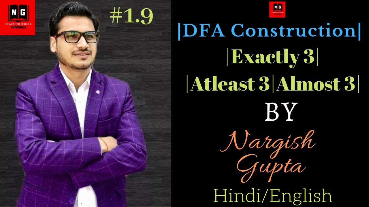 DFA Construction | Length of the string is Exactly-3 | Atleast-3 | Atmost-3 | TOC | PART 1.9