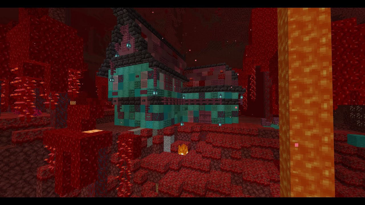 Minecraft Time-lapse building | Nether house 1.16.1