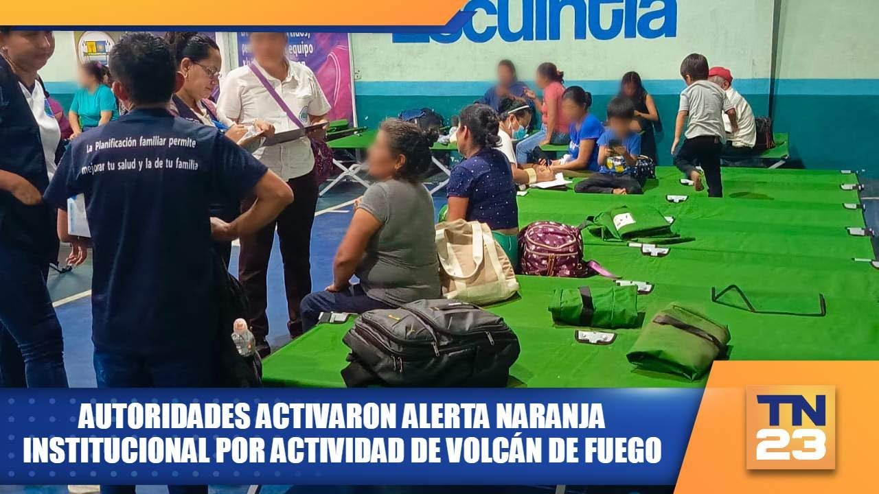 Pobladores de San Miguel los Lotes son albergados tras actividad del volcán de fuego