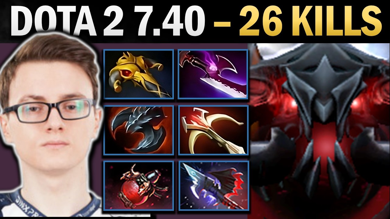 Shadow Fiend Pro Carry with 26 Kills and 1000 GPM - Dota 7.41