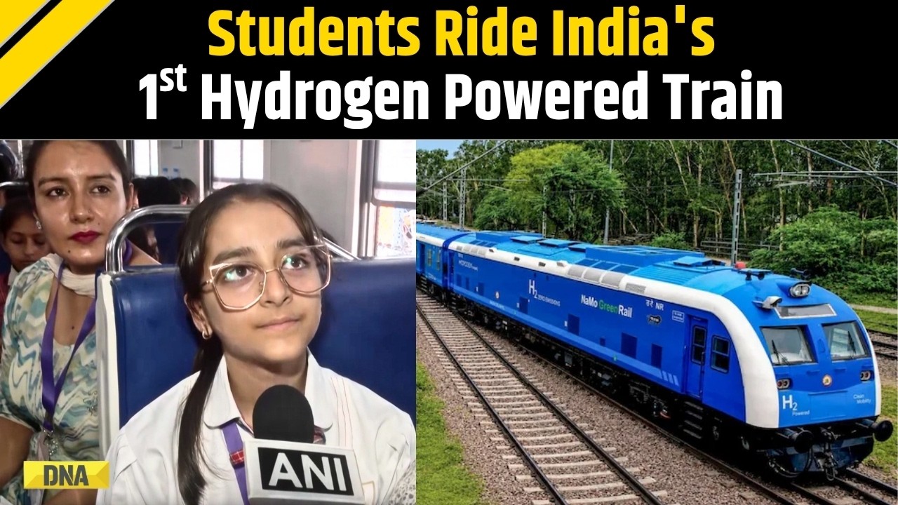 Haryana News: India&rsquo;s First Hydrogen-Powered Train Delights School Students In Haryana