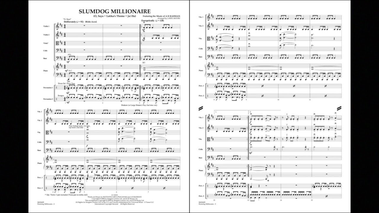 Slumdog Millionaire by A.R. Rahman/arr. Larry Moore