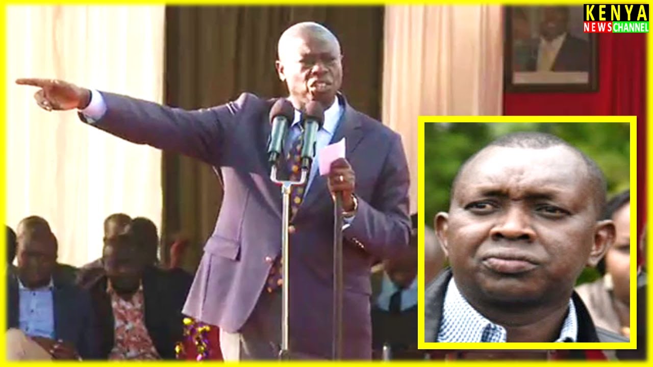 GACHAGUA SPEECH THAT ANGERED OSCAR SUDI