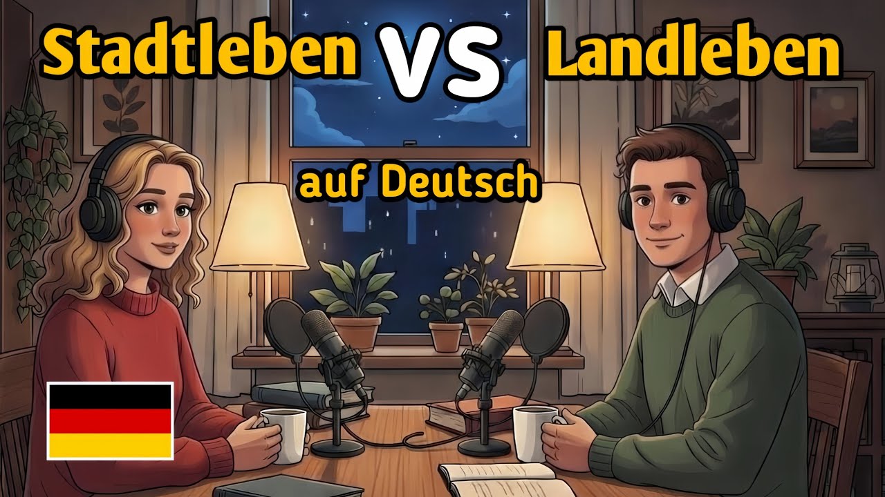 Talk About City Life vs Country Life in German 🇩🇪 | Real German Conversation Practice