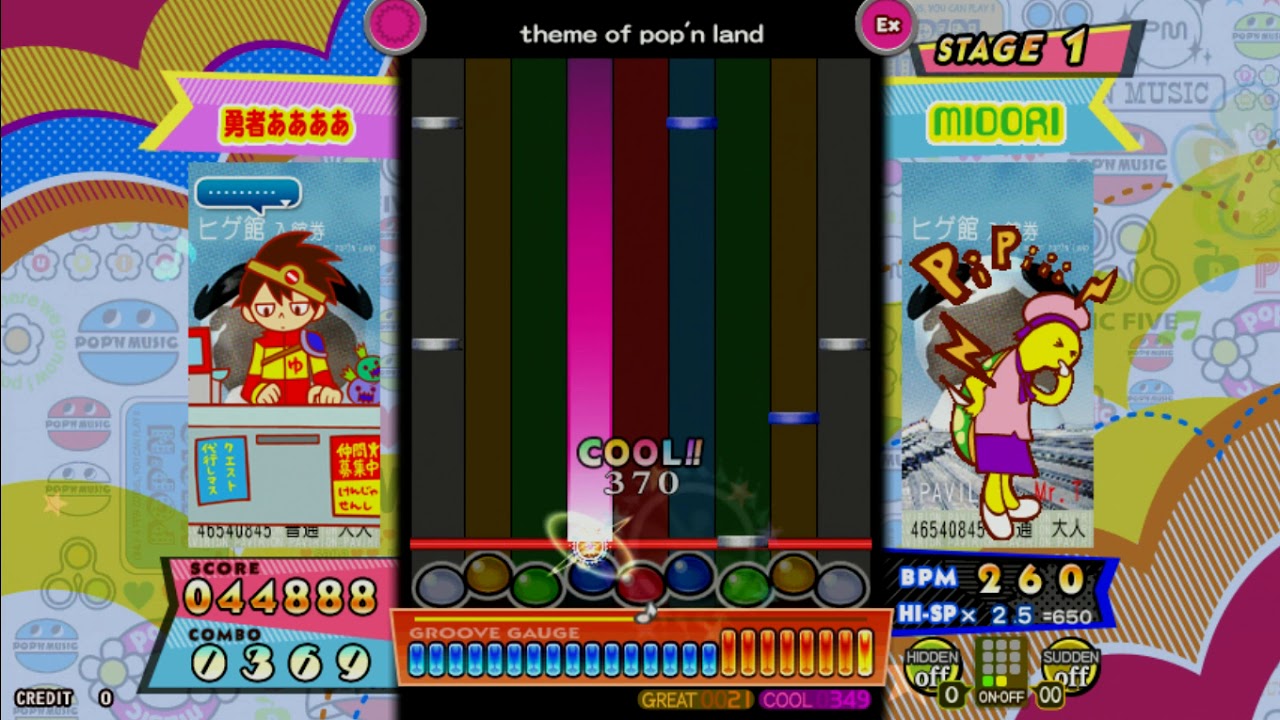 [pop'n music] パビリオン - theme of pop'n land EX 9.8 FC