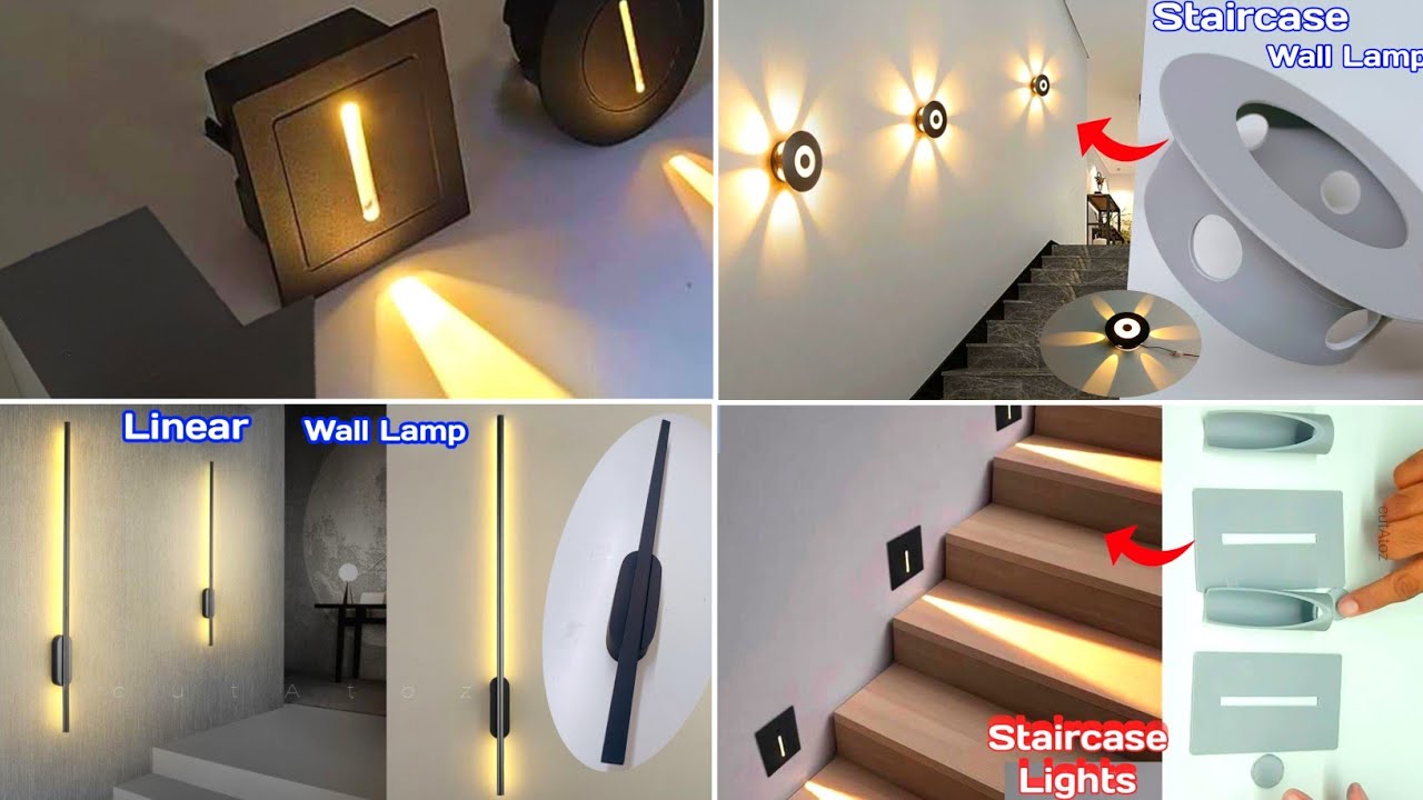 Top 4 Amazing Staircase Light Creative ideas for home decoration Diy LED Staircase lamp