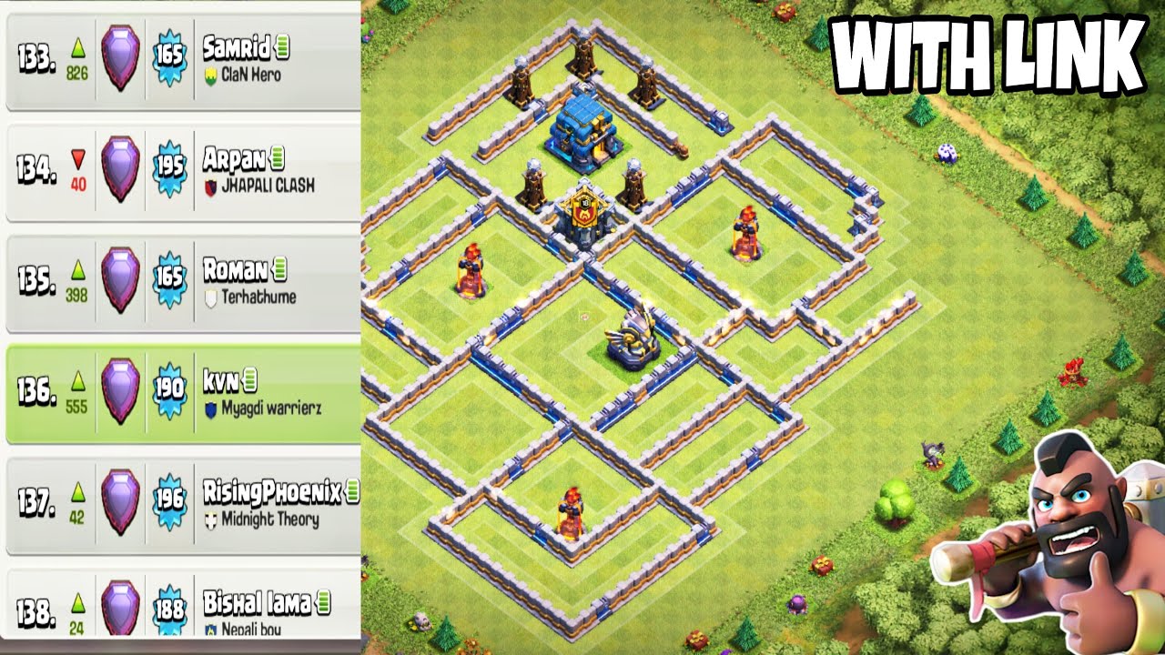NEW Best Town Hall 12 (TH12) Base 2019 With Link & Replays | TH12 Trophy Farming Base