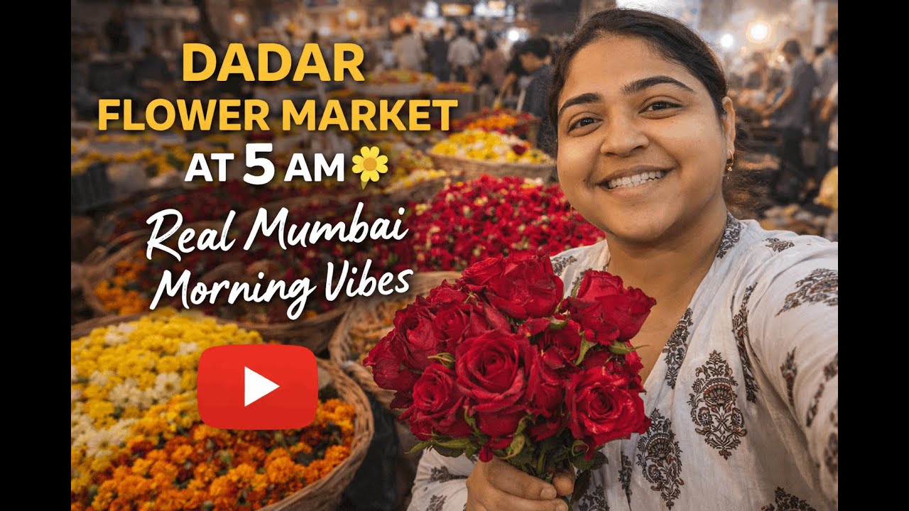 “Dadar Flower Market at 5 AM 🌼 | Real Mumbai Morning Vibes”