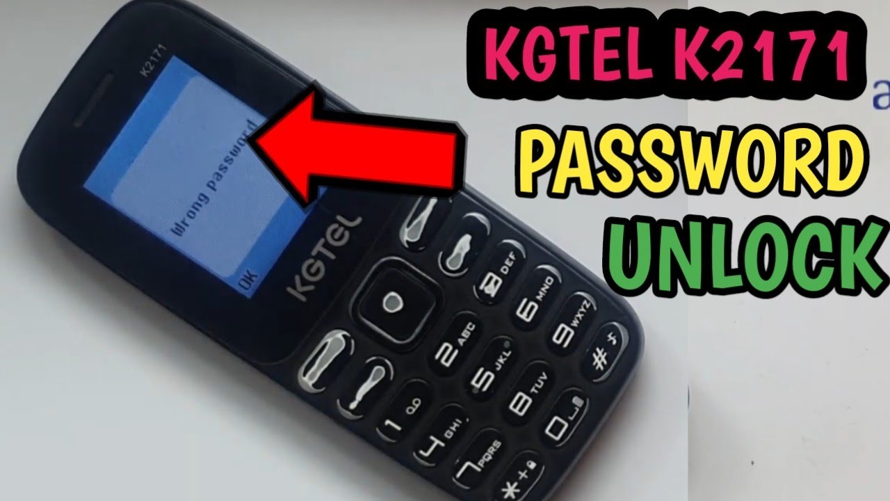 KGTEL K2171 factory reset unlock kgtel keypad mobile