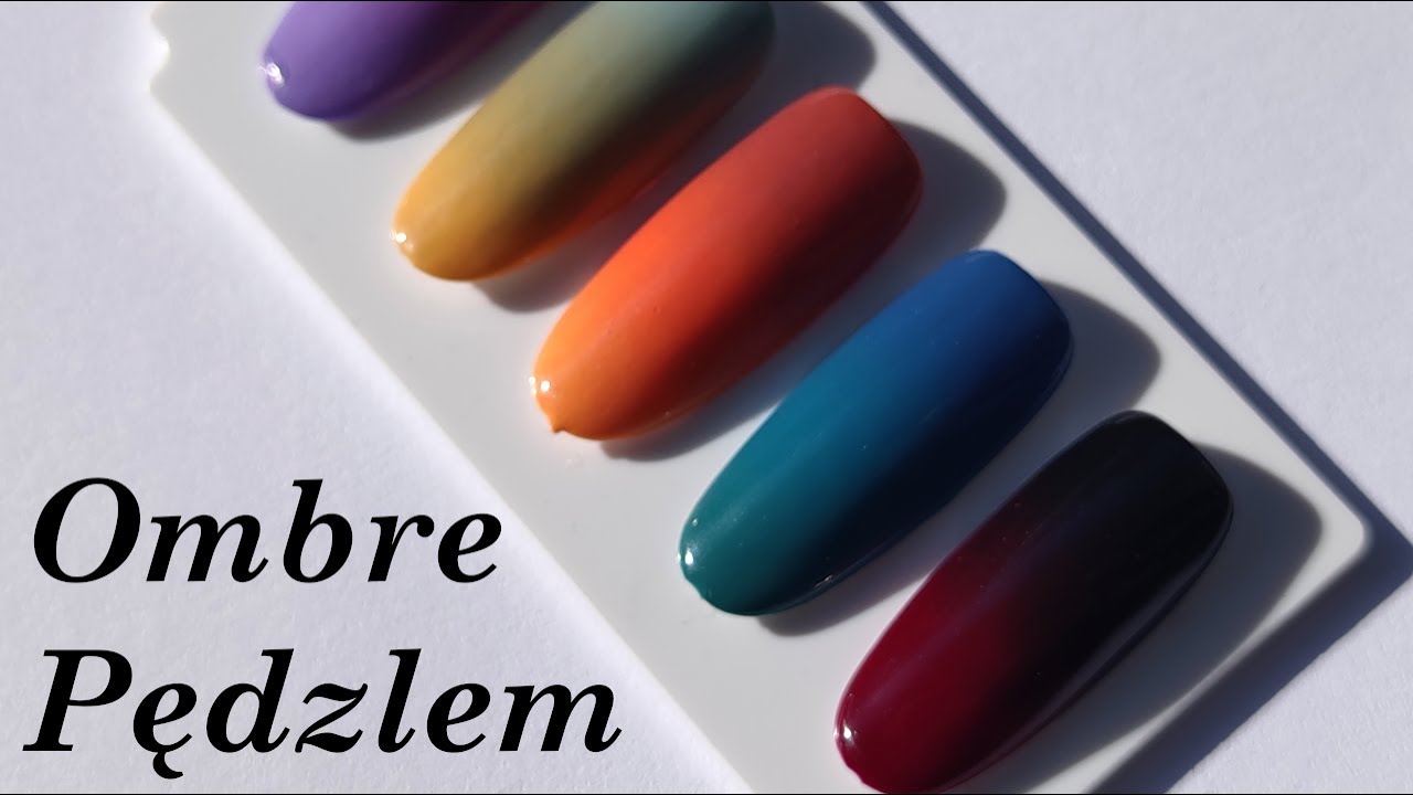 Jak zrobić ombre pędzelkiem krok po kroku || Ombre nails with brush