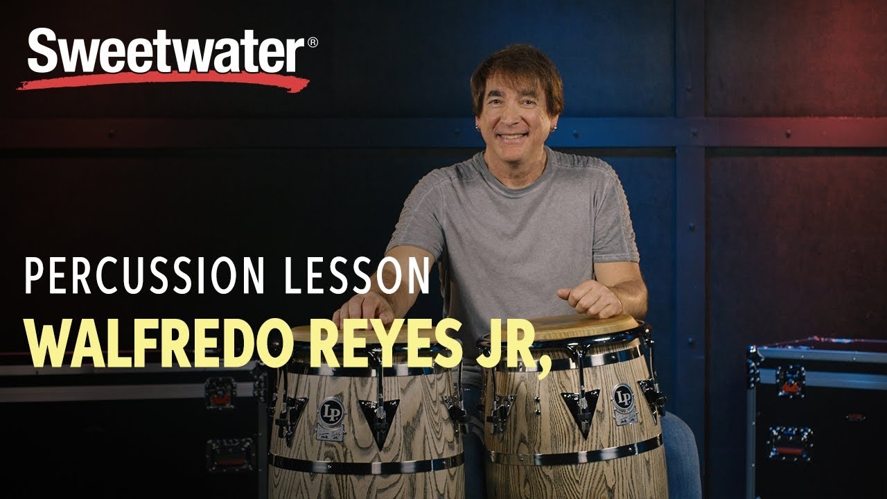 Conga Drums Percussion Lesson 1 with Walfredo Reyes Jr. | Drum lesson