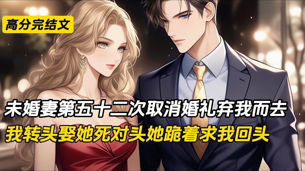 恋爱七年，未婚妻第五十二次取消婚礼，为竹马弃我而去。我当众向她的死对头宋妍求婚，她当场答应。婚后宋妍护我周全，顾家生意崩盘。未婚妻破产后跪着求我回头，我牵着宋妍的手转身离开#完结文 #小说