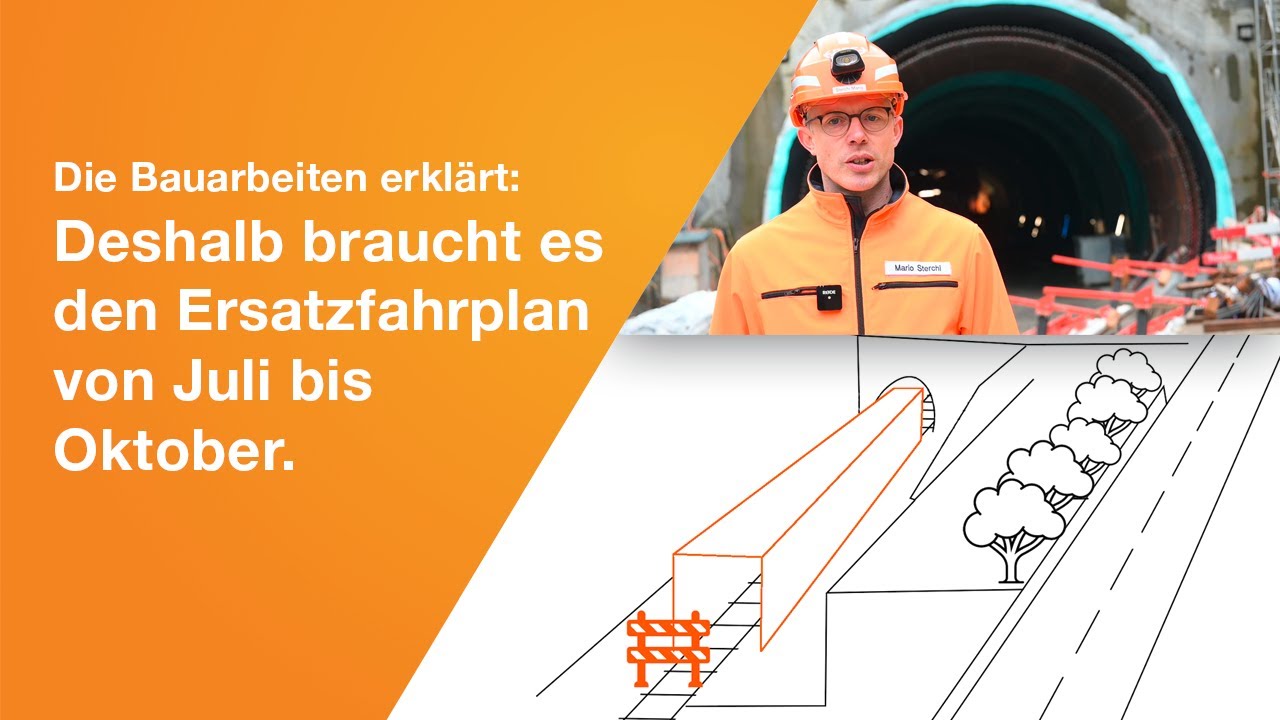 Ersatzfahrplan: Die Bauarbeiten erklärt.