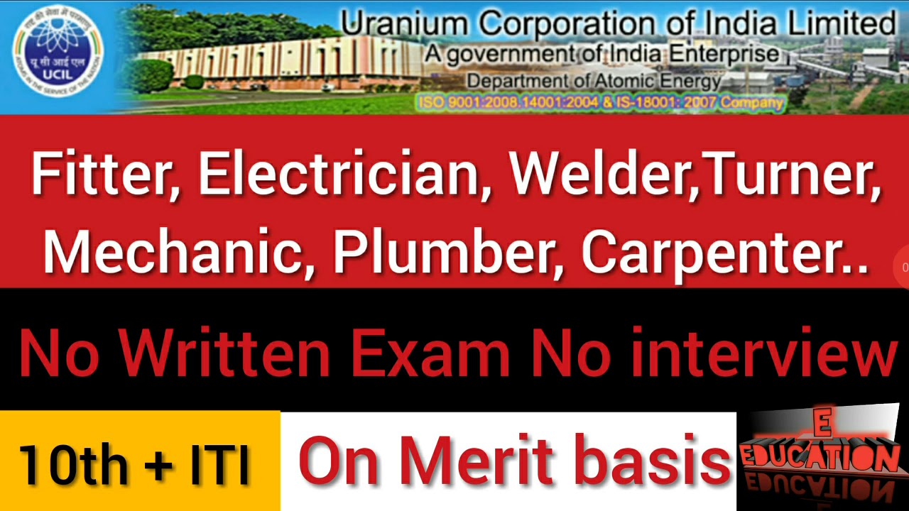 UCIL Apprentice Recruitment 2020|Fitter/Welder/Mechanic/Electrician/Turner/Carpenter vacancy in UCIL