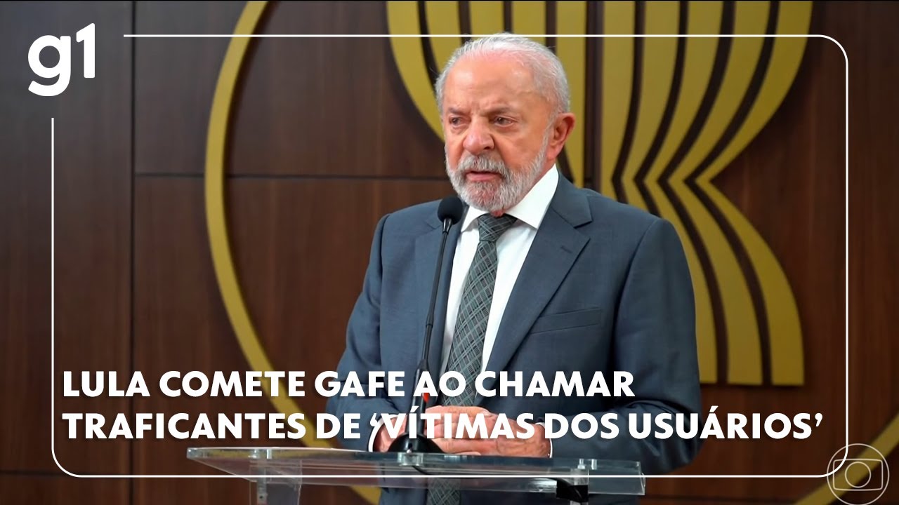 Lula comete gafe ao dizer que traficantes s&atilde;o 'v&iacute;timas dos usu&aacute;rios', mas depois se desculpa