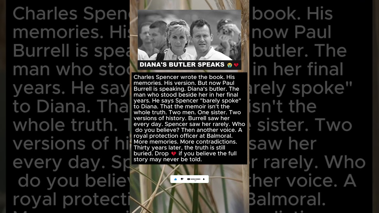 DIANA'S BUTLER SPEAKS 😭💔