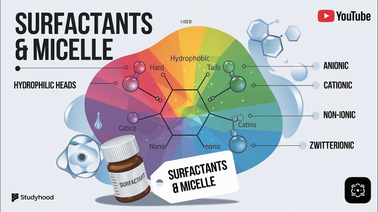 Surfactants & Micelles | Types, Formation & Applications in Pharmacy | StudyHood