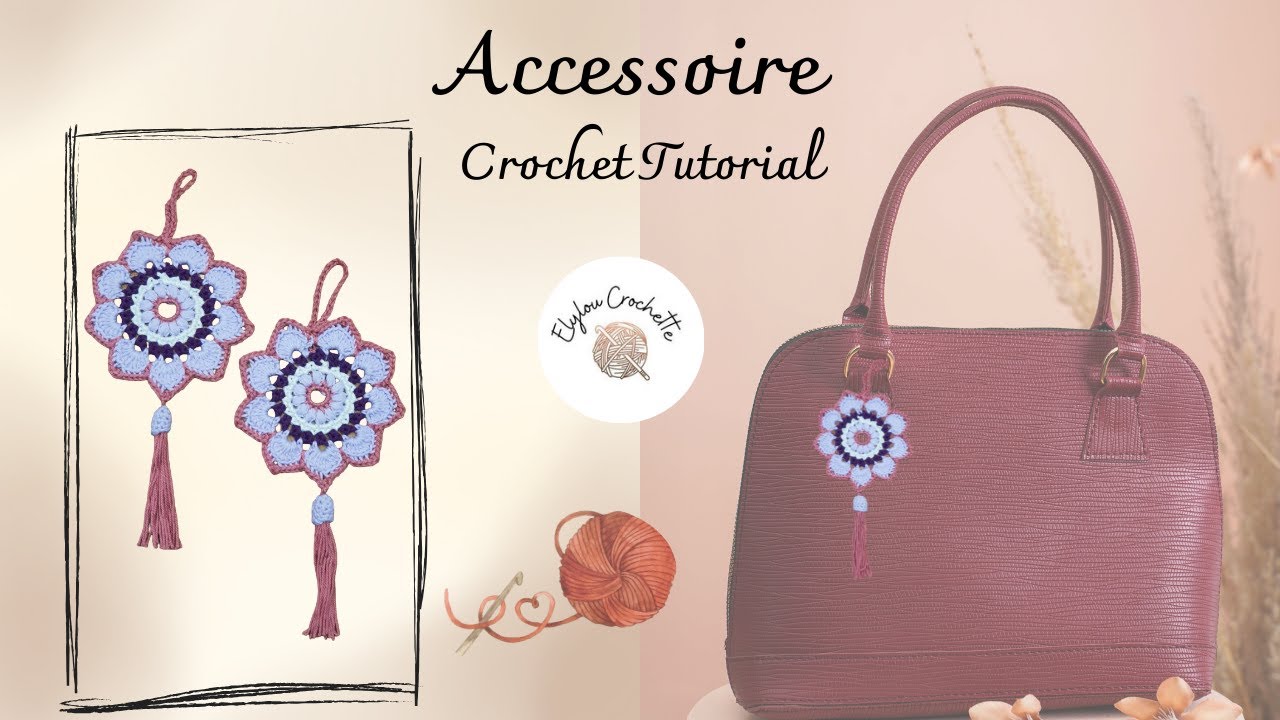 Un accessoire au crochet, bijoux de sac, décoration..facile et rapide !