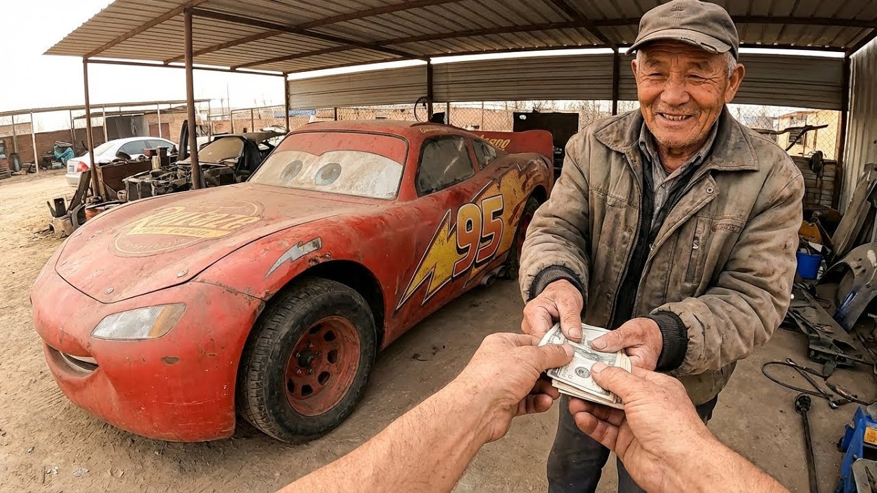 POV ASMR Car Restoration |Lightning McQueen Movie Car Full Restoration From Rust to Showroom Classic