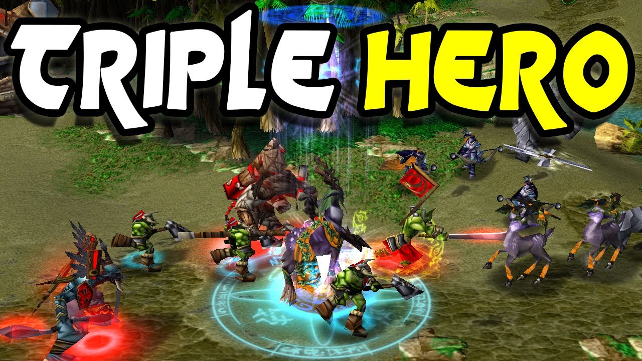 Warcraft 3 | Стратегия | 4 на 4 RT Triple Hero