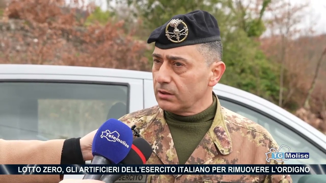 Lotto Zero, gli artificieri dell'Esercito Italiano per rimuovere l'ordigno