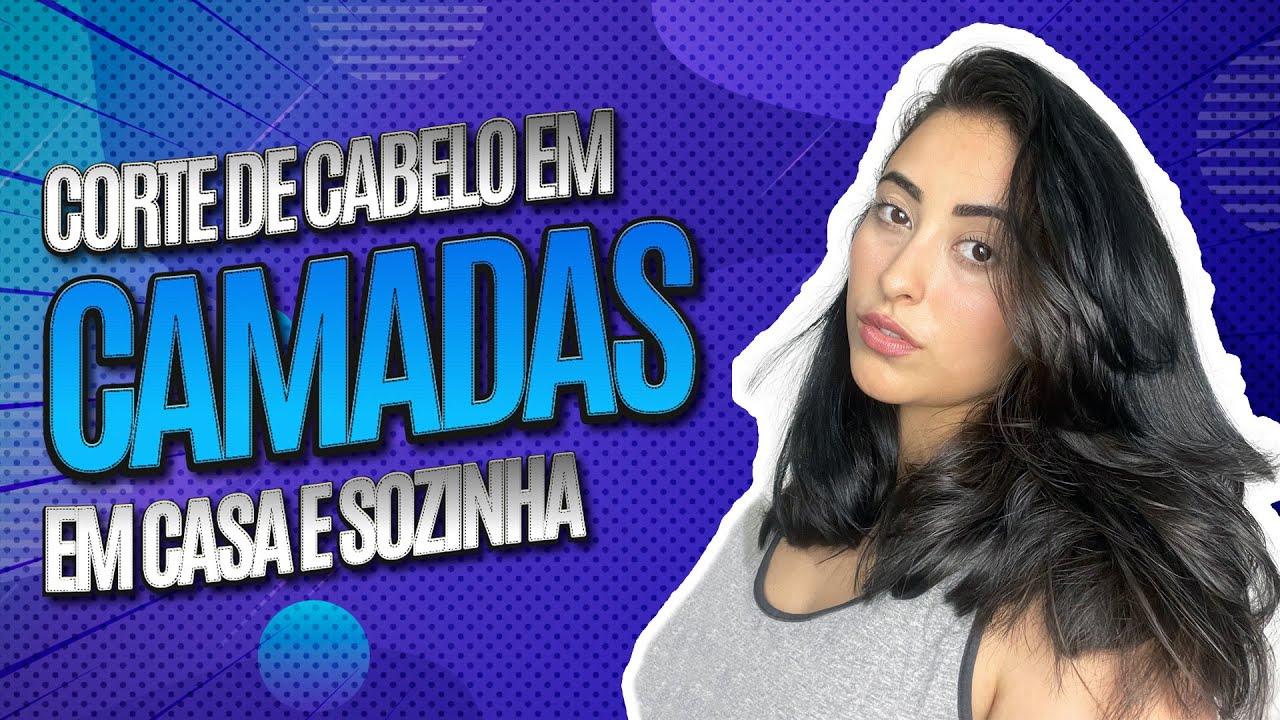 CORTANDO O CABELO SOZINHA | Corte em camadas | Anos 90 | Ondulada