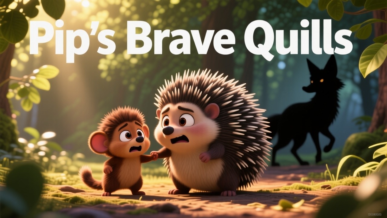 Pip the Brave Porcupine |A Heartwarming Story About Courage & Protecting Family | Kids Bedtime Story