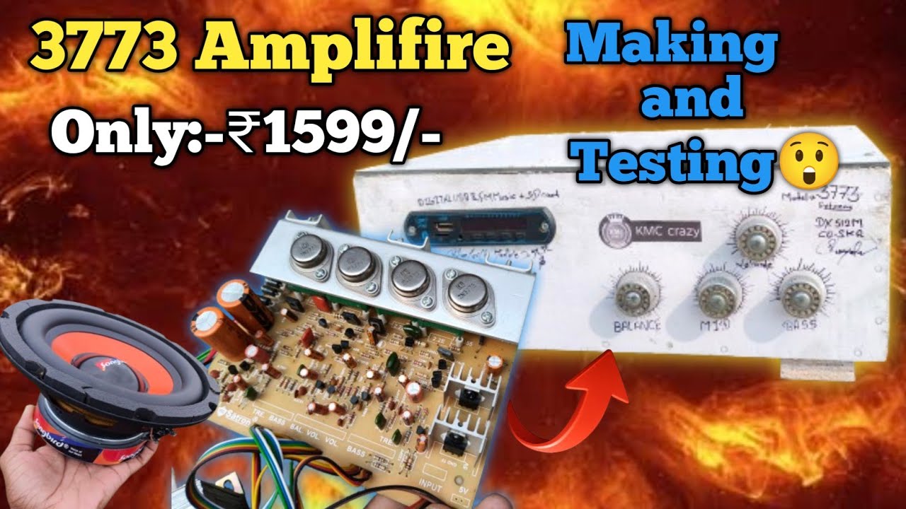 “How I Built a 3773 Amplifier 260W 🔥 Real Sound Test + Complete Wiring Guide”