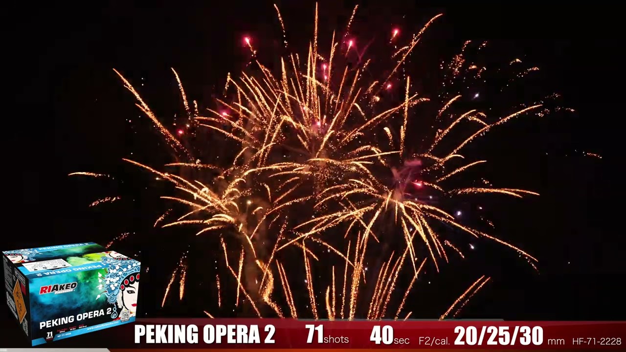 PEKING OPERA 271 shots compound #riakeofireworks  HF-71-2228 #riakeo #fireworks #pyrotechnics 49F132