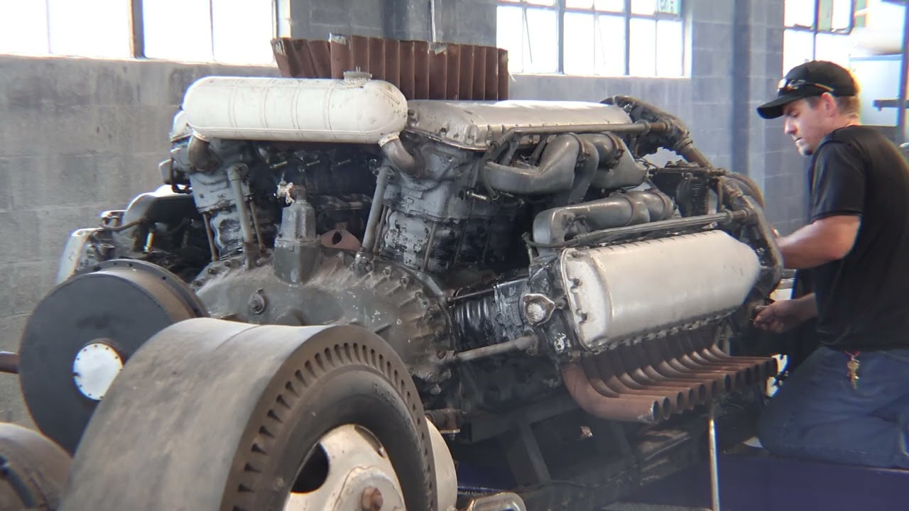 Allison V24 Engine Testing (Full Run at the end)