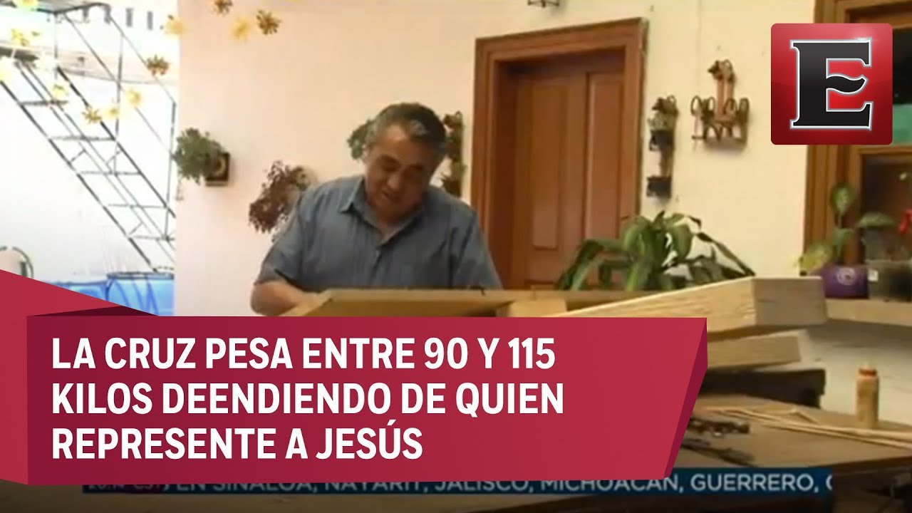 Así se fabrica la cruz para Jesús de Iztapalapa