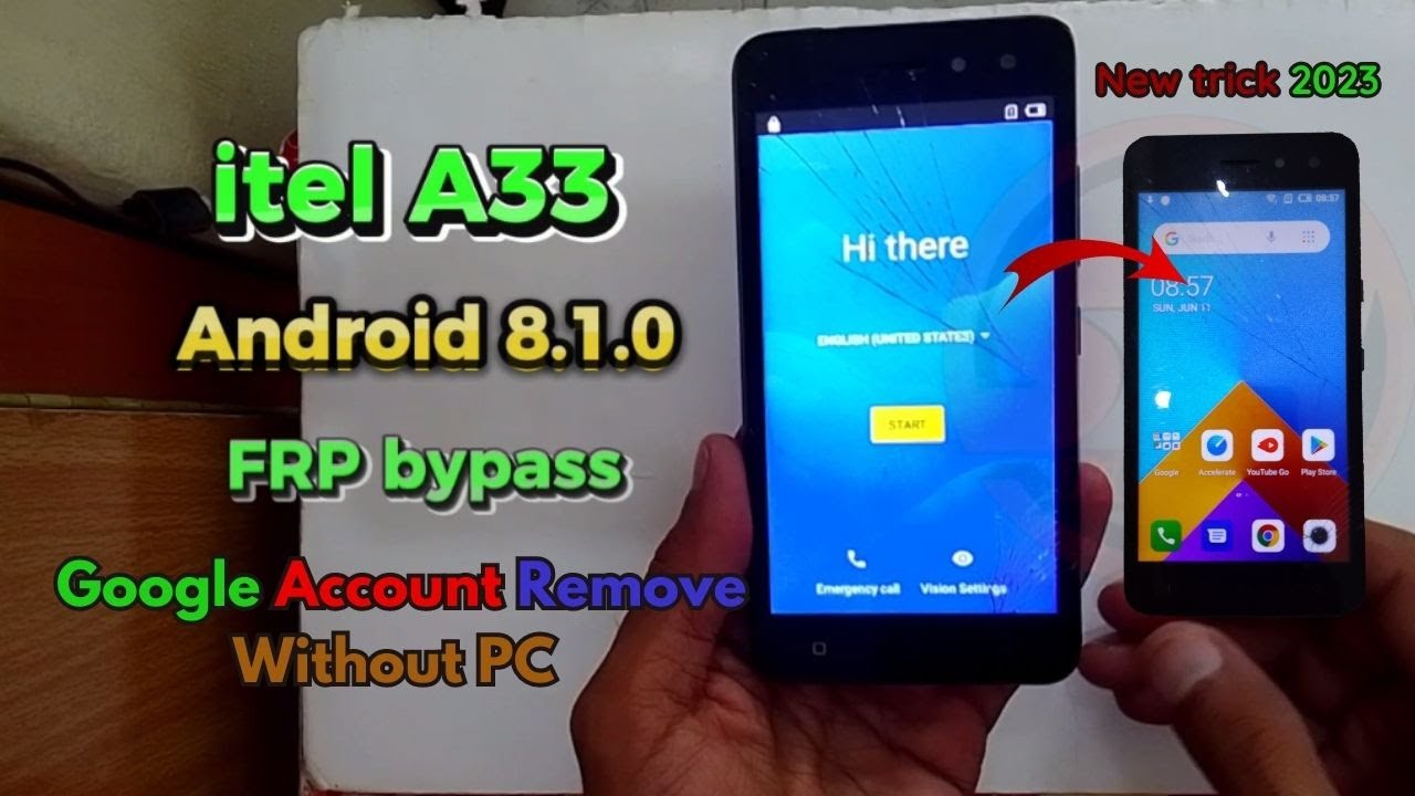 Itel A33 (Andriod 8.1.0) Frp Bypass |  Itel A33  Google Account Remove| without PC  @SHTubeTech