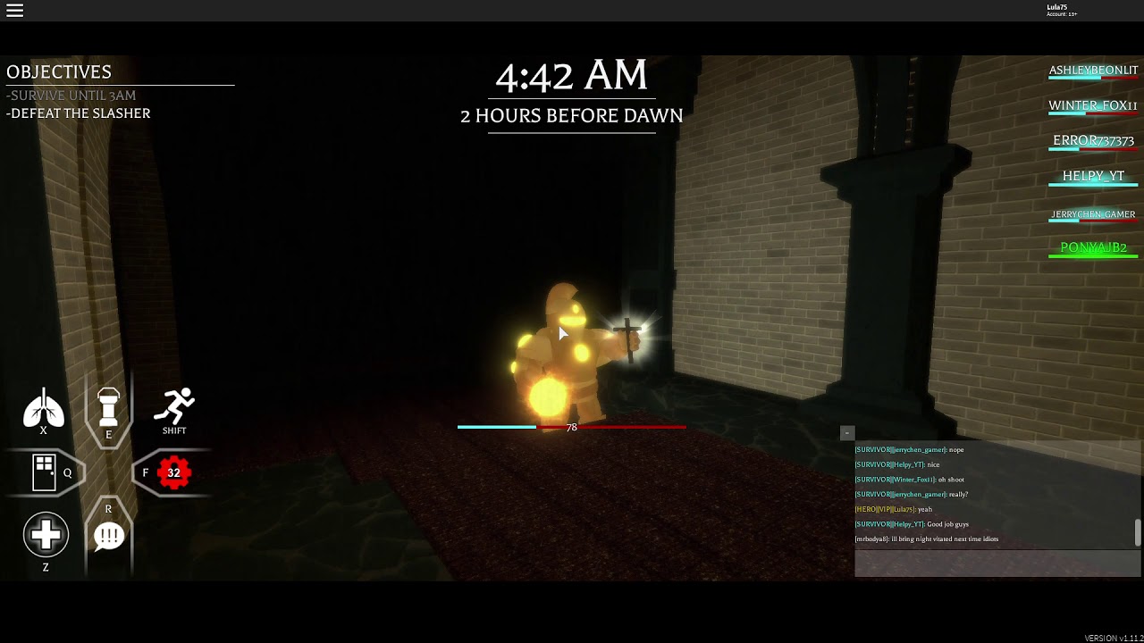 ROBLOX | Before the dawn redux: Guardian And cold flame murderer gameplay
