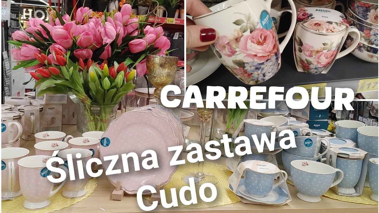 Carrefour😱ŚLICZNE FILIŻANKI ZESTAWY TALERZE 😱wszystko do kuchni 🛍️