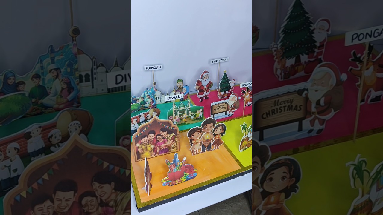 Indians festival 3D Model || Model of festival school project 