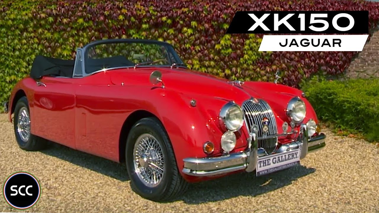 JAGUAR XK150 / XK 150 DHC Five Speed Gearbox 1960 - Modest test drive - Engine sound | SCC TV