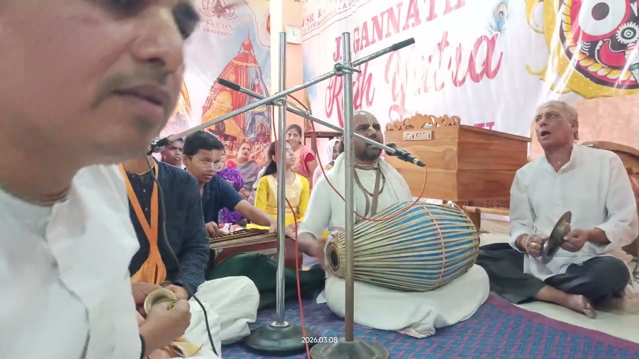 Hare krishna kirtan #ambarnath iskcon center 
