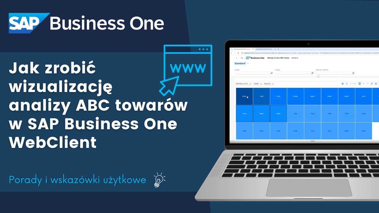 Jak zrobić wizualizację analizy ABC w SAP Business One Web Client